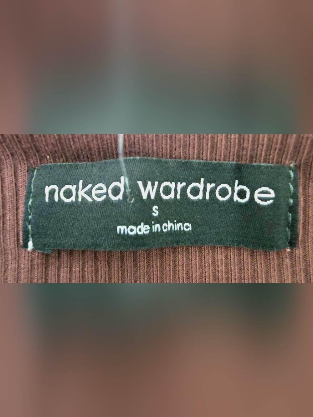 Naked Wardrobe Sculpted Streetwear Thong Bodysuit Brown Size S NWT Sleeveless - Picture 6 of 15